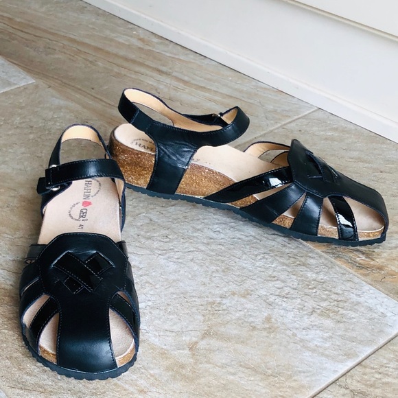 Haflinger Shoes - Haflinger Black Leather Mary Jane Slingback NEW